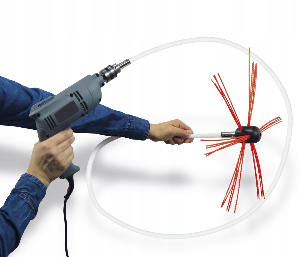Mechanická kefa na čistenie komínov, 6 m